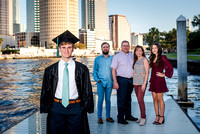 Nicholson senior/family session in DT Tampa